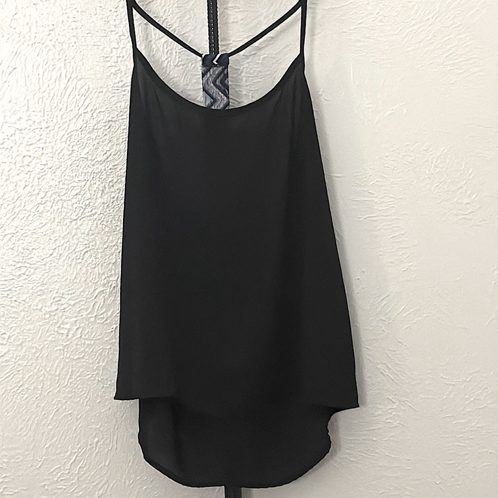 Bella D. Black and Blue Backless Camisole
